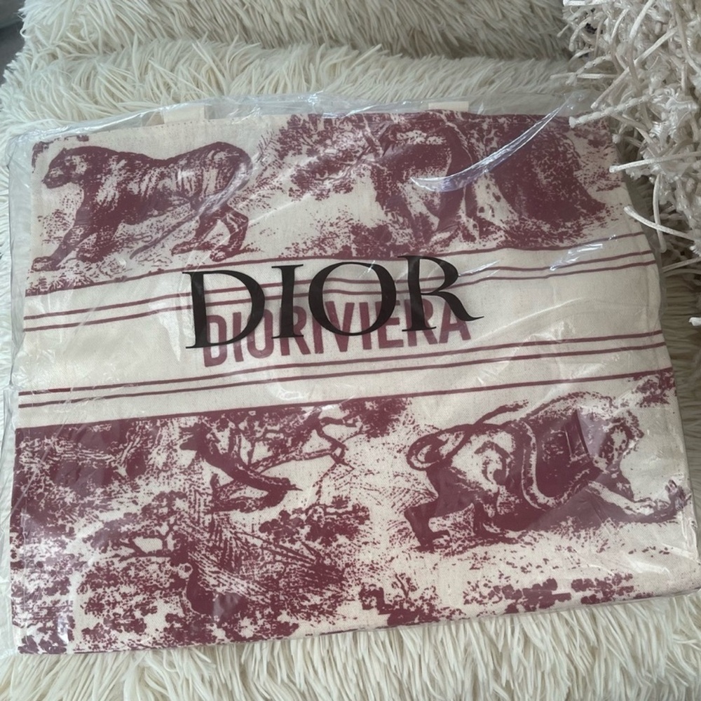 DIOR DIORIVIERA STRAW BOOK TOTE✨ GWP✨AuThEnTiC✨NEW ✨ - Picture 8 of 8